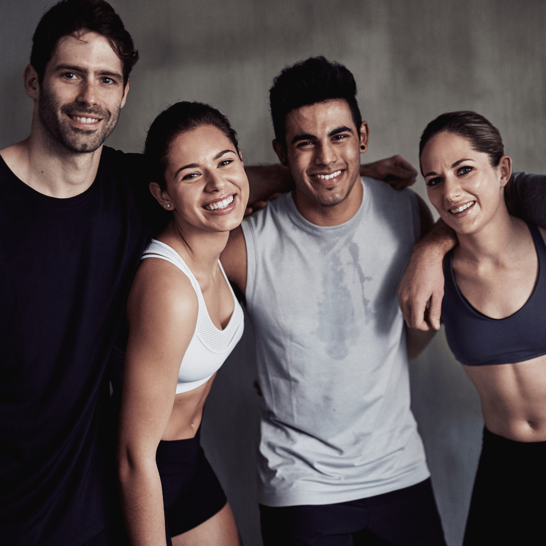 Multiple members of a family working out together and staying fit, while enjoying quality time together.